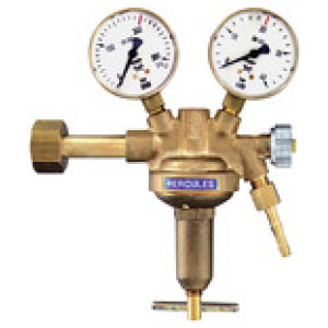 Regulator tlaka s prirobnico 300 bar, vnetljiv plin, 0 - 1.5 bar