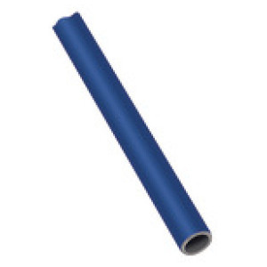 Aluminium pipe, blue, Pipe ø 42x38, PU 5 pcs., Length 3 m 