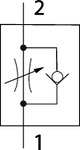 Enosmerni regulator tlaka, za cev-za cev, za cev Ø4 slika
