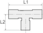 T-priključek »value line«, za za cev zunanji Ø 4 mm slika