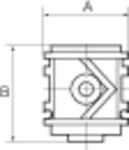 Razdelilnik »variobloc«, Velikost 2, G 1, with 4 Izhodi slika