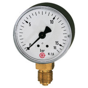 Standardni manometer, priklop spodaj, G 1/4, -1 / +9 bar, Ø 63