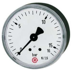 Standardni manometer, priklop zadaj, G 1/8, 0 - 10 bar, Ø 40
