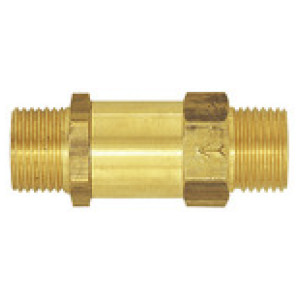 Screw-in hose connector, R3/8 o., for hose I.D. 10, AF 19, brass