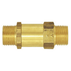 Kontrolni ventil, naravnost, medenina, G 1 ET, 0.1 bar