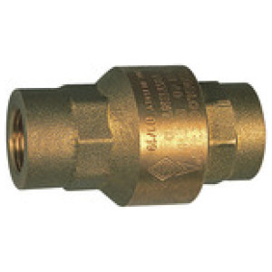 Kontrolni ventil, polni pretok, medenina, Rp 1, 20 - 50 mbar