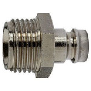 Kaljeni vtični konektor DN 6, zunanji navoj, M8x0.75, dolžina 11