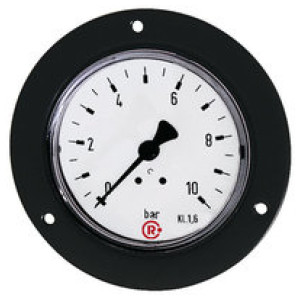 Standardni manometer, sprednji obroč, G 1/4, 0-4 bar, Ø 63