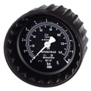 Manometer, 0 - 4 bar/50 psi, 80 mm Ø, za priključitev