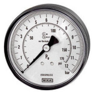 Manometer Ø 80 mm, ni umerjen, G 1/4, priključek zadaj