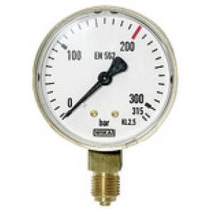 Manometer nevtralni, G 1/4 spodaj radialni, 0 - 315 bar, Ø 63 mm