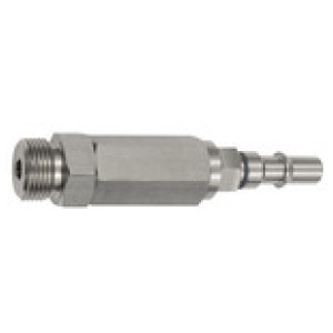 Priklj. I.D. 6, ISO 6150 C, check valve, G 1/4 Z.N.siva