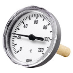 Bimetalni termometer zadaj G 1/2, Dolžina potopne tulke 100 mm