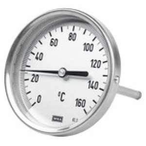 Bimetalni termometer, zadaj G 1/2, Dolžina potopne tulke 63 mm