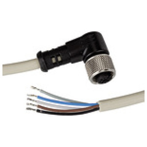Električni priključni kabel, 90° vtičnica, 5 m kabel, 5-žic