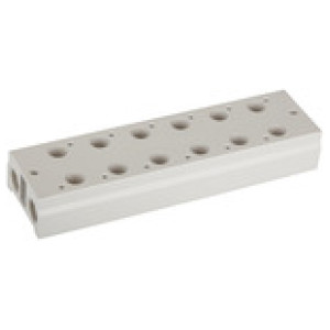 Plošča za 3/2-potni ventil, 6 pozicij, G 1/4, G 3/8