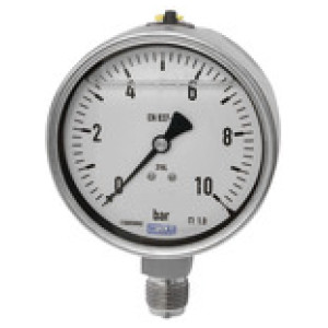 Glicerinski manometer, CrNi jeklo, G 1/2, 0 - 2.5 bar, Ø 160