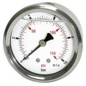 Glicerinski manometer »pressure line« G1/4, 0-16 bar/230 psi