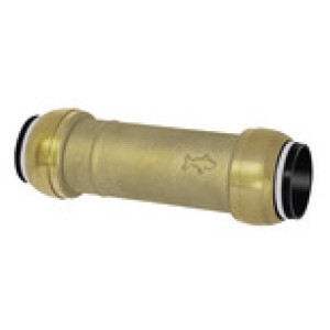 Repair/slide in connector, Brass, for pipe exterior ø 22 mm 