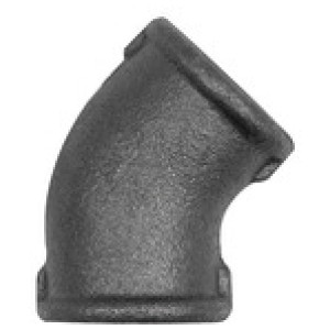 Nav. koleno 120, 45° Rp 11/2 N.N.,Rp11/2 N.N. črn