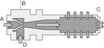 Osn.ejektor SBP-C, izpust. vent., z dušilko, velikost šobe 2 mm slika
