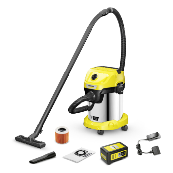 Baterijski sesalnik za suho/mokro sesanje WD 3-18 S Battery Set slika