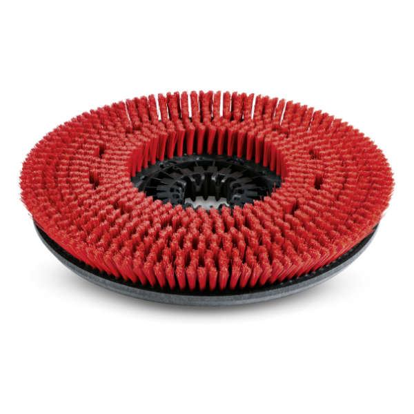 Ščetka v obliki krožnika, srednja, rdeča, 300 mm slika