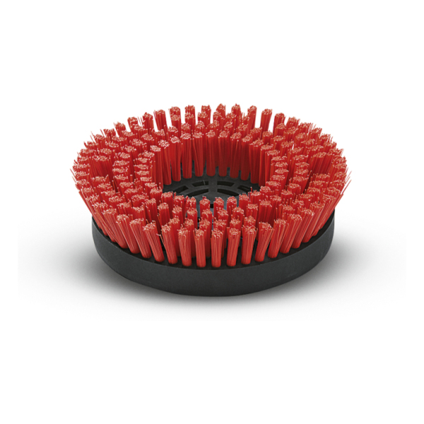 Disc brush complete red, srednja, rdeča, 220 mm slika