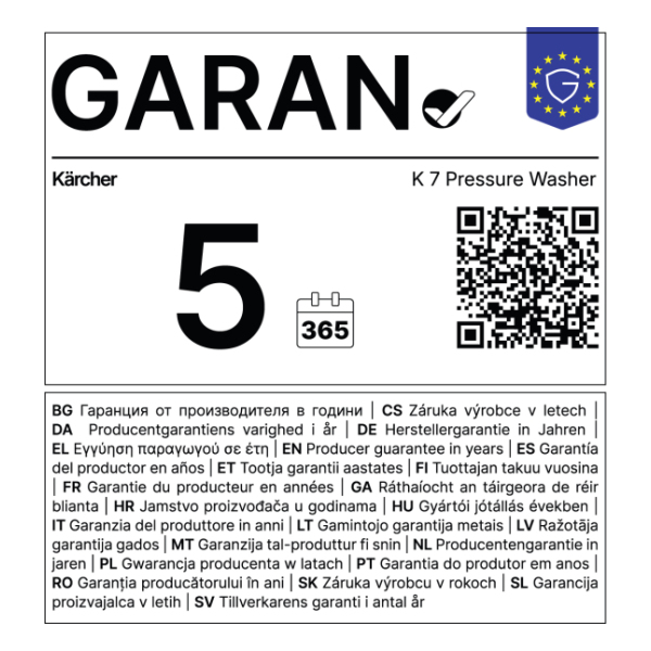 Visokotlačni čistilnik K 7 WCM slika