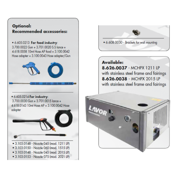 VISOKOTLAČNI ČISTILNIK LAVOR MCHPV 2015 LP RA (3F) slika