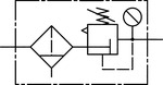 Filter regulator »variobloc« s kovinsko posodo, Velikost 1, G 3/8 slika